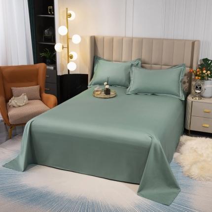 锦罗绣 2024新款纯棉全棉13376纯色单床单 豆绿