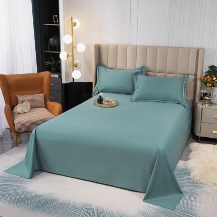 91家纺网 家纺一手货源 找家纺 锦罗绣 2024新款纯棉全棉13376纯色单床单 墨绿