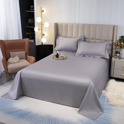 91家纺网 家纺一手货源 找家纺 锦罗绣 2024新款纯棉全棉13376纯色单床单 银灰