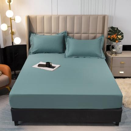 锦罗绣 2024新款纯棉全棉13376纯色单床笠 墨绿