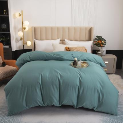 91家纺网 家纺一手货源 找家纺 锦罗绣 2024新款纯棉全棉13376纯色单被套 墨绿色
