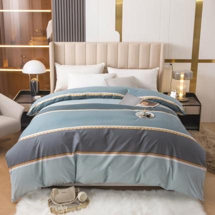 锦罗绣 2024新款纯棉全棉13376印花单被套 捷意―蓝