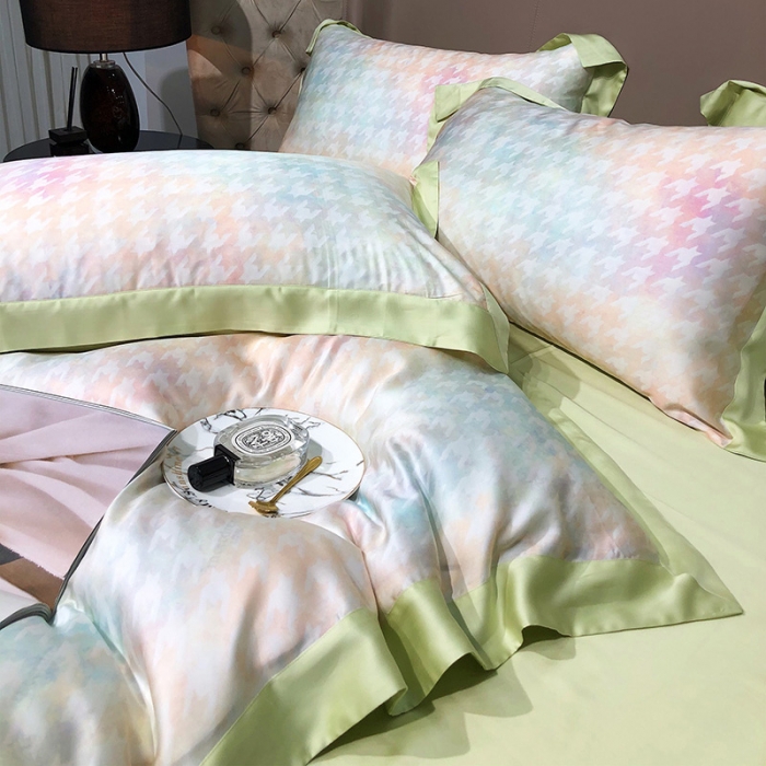 91家纺网 家纺一手货源 找家纺 2022款黑白森林 60支兰精天丝四件套专版花色-肌理系列