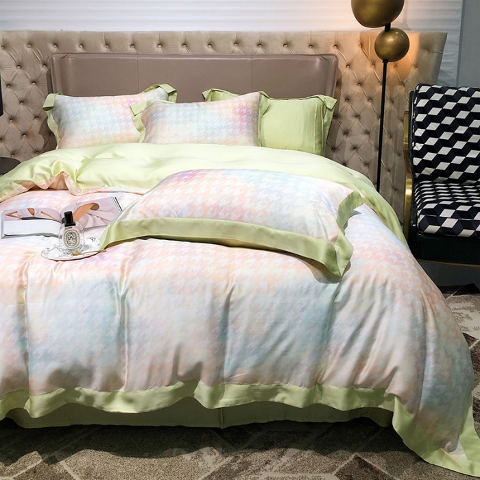 91家纺网 家纺一手货源 找家纺 2022款黑白森林 60支兰精天丝四件套专版花色-肌理系列