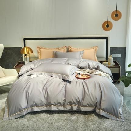 91家纺网 家纺一手货源 找家纺 （总）禧澜庭2024新款100支长绒棉刺绣宽边全棉四件套维洛