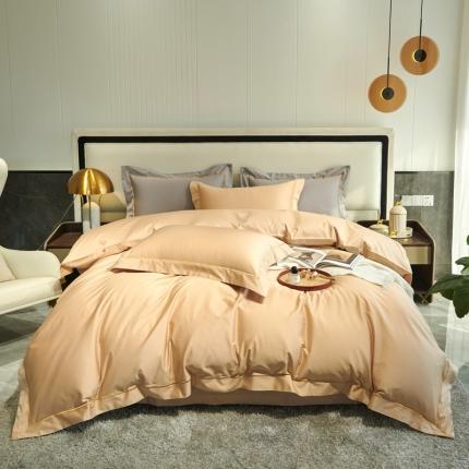 91家纺网 家纺一手货源 找家纺 （总）禧澜庭2024新款100支长绒棉刺绣宽边全棉四件套维洛