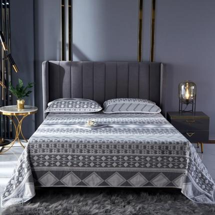 91家纺网 家纺一手货源 找家纺 （总）朴尔家纺 2022年新款全棉六层纱布凉席床单床盖