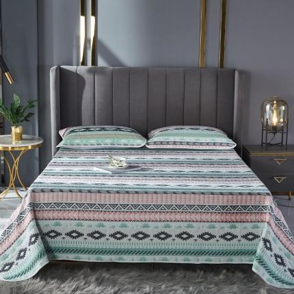 91家纺网 家纺一手货源 找家纺 （总）朴尔家纺 2022年新款全棉六层纱布凉席床单床盖