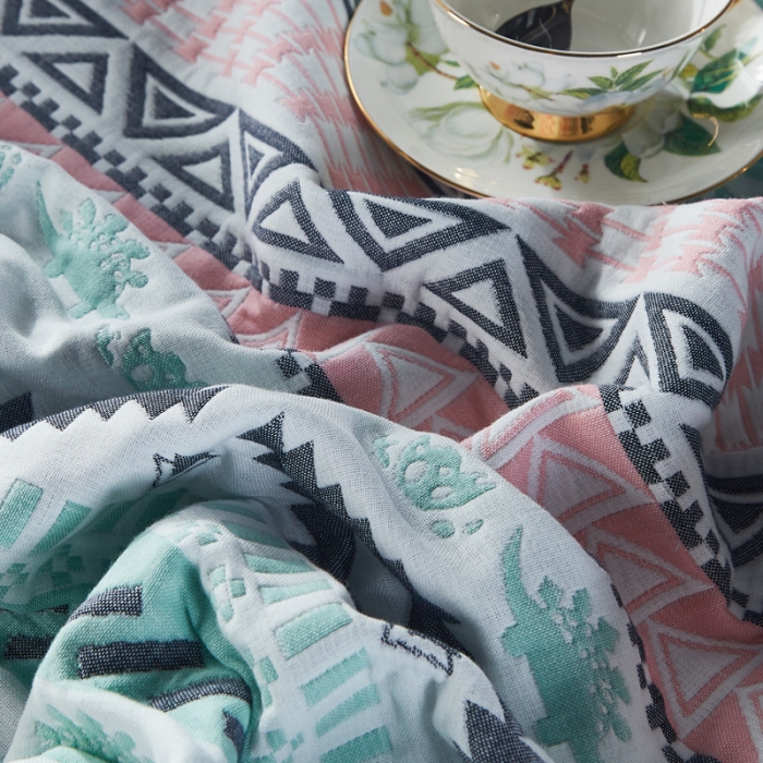 91家纺网 家纺一手货源 找家纺 （总）朴尔家纺 2022年新款全棉六层纱布凉席床单床盖