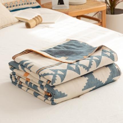 91家纺网 家纺一手货源 找家纺 （总）朴尔家纺 2022年新品波西米亚风全棉四层纱布毛巾被