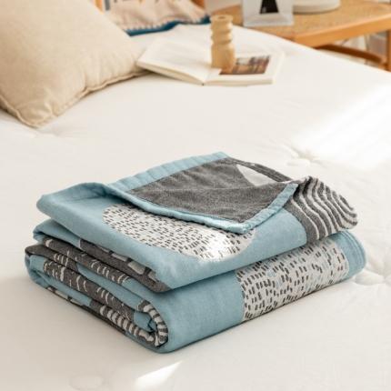 91家纺网 家纺一手货源 找家纺 （总）朴尔家纺 2022年新品波西米亚风全棉四层纱布毛巾被