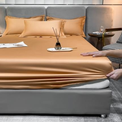 91家纺网 家纺一手货源 找家纺 (总) 秀色 2025新款50支贡缎长绒棉纯色单床笠单件