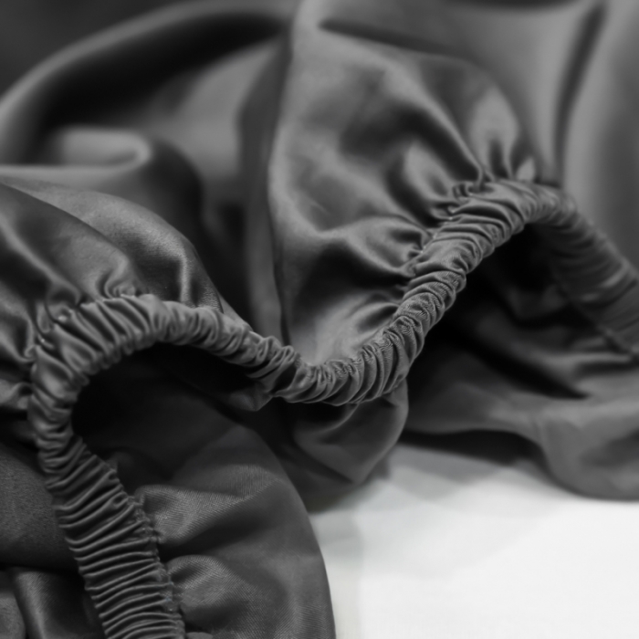 91家纺网 家纺一手货源 找家纺 秀色2025新100支贡缎长绒棉纯色单床笠单件 梦易-帝王灰