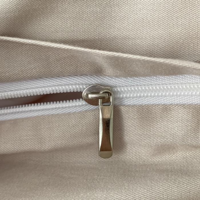 91家纺网 家纺一手货源 找家纺 秀色2025新款小清新40支水洗全棉纯色双拼四件套ins风 米驼