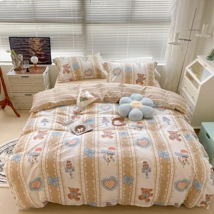 91家纺网 家纺一手货源 找家纺 （总）昔可家纺 2022新款13070工艺款全棉四件套