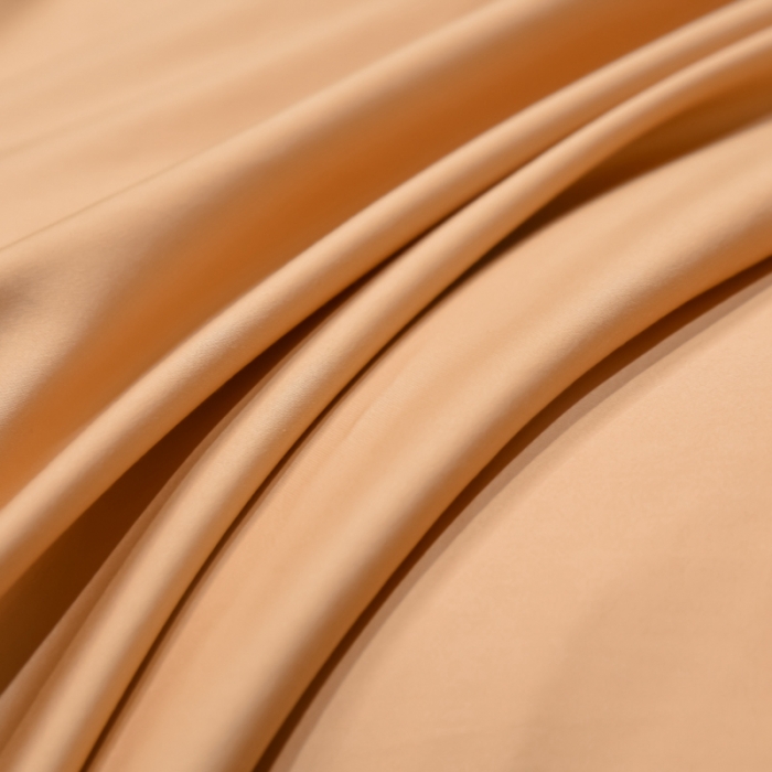 91家纺网 家纺一手货源 找家纺 秀色2025新款100支贡缎纯色双套件单被套 雅克-南瓜桔