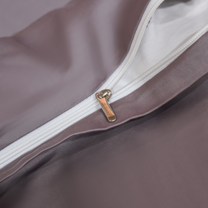 91家纺网 家纺一手货源 找家纺 秀色2025新款100支贡缎纯色长绒套件单被套 雅克-香芋紫