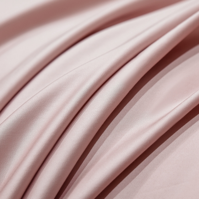 91家纺网 家纺一手货源 找家纺 秀色2025新款100支贡缎纯色双拼单被套 雅克-玉颜粉