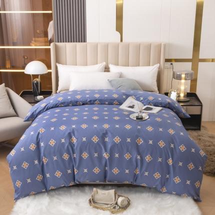 锦罗绣 2024新款纯棉全棉13376印花单被套 蓝梦