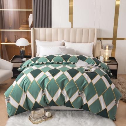 91家纺网 家纺一手货源 找家纺 锦罗绣 2024新款纯棉全棉13376印花单被套 墨菲