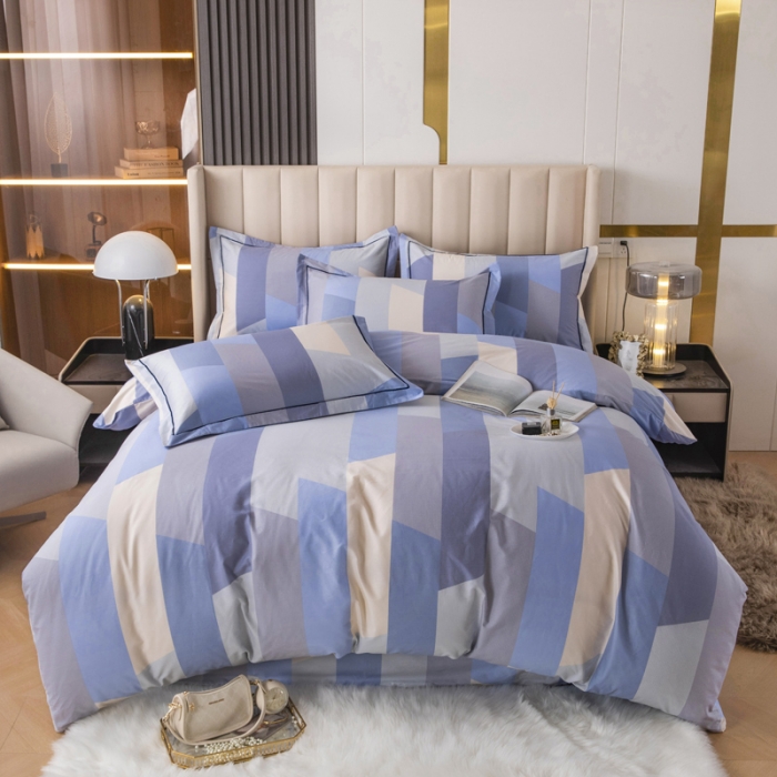 91家纺网 家纺一手货源 找家纺 锦罗绣 2024新款纯棉全棉13376印花四件套 蔚来