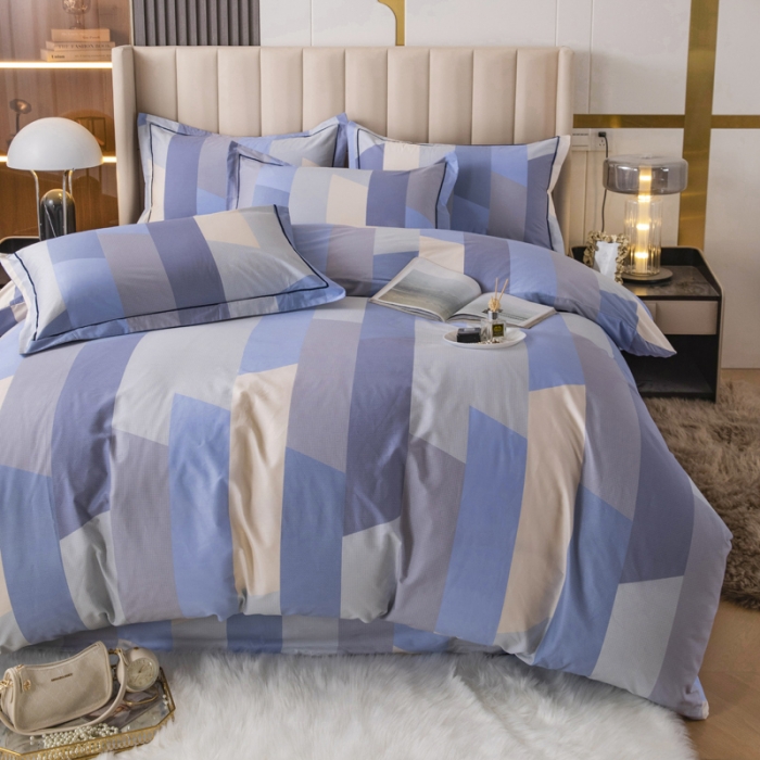 91家纺网 家纺一手货源 找家纺 锦罗绣 2024新款纯棉全棉13376印花四件套 蔚来