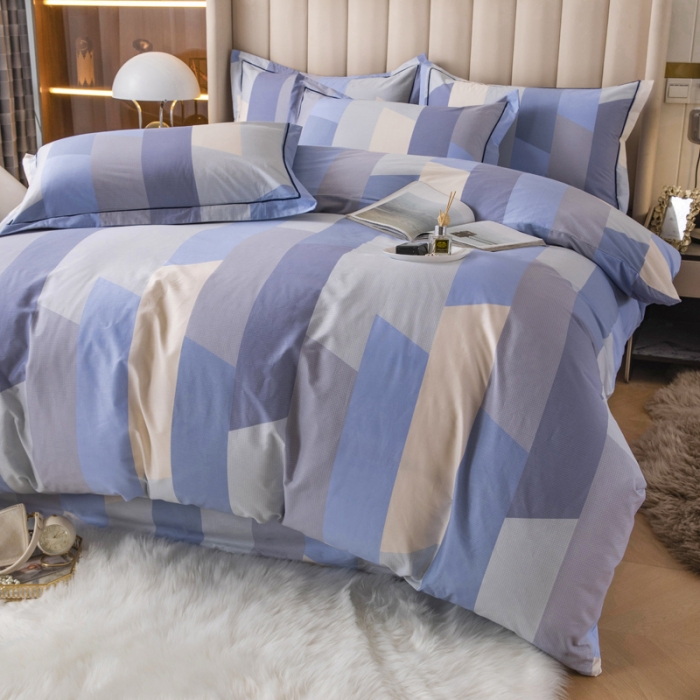 91家纺网 家纺一手货源 找家纺 锦罗绣 2024新款纯棉全棉13376印花四件套 蔚来