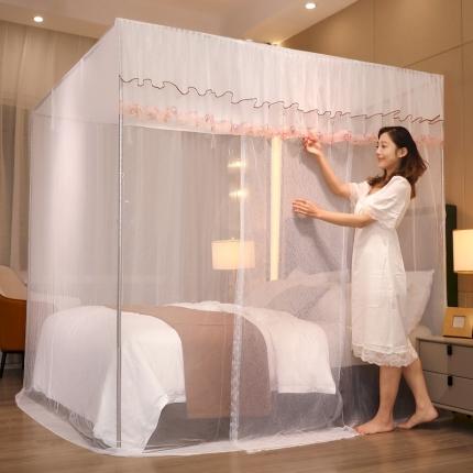 91家纺网 家纺一手货源 找家纺 （总）初心 2025新款防尘顶盛夏单开门蚊帐