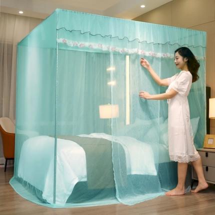 91家纺网 家纺一手货源 找家纺 （总）初心 2025新款防尘顶盛夏单开门蚊帐