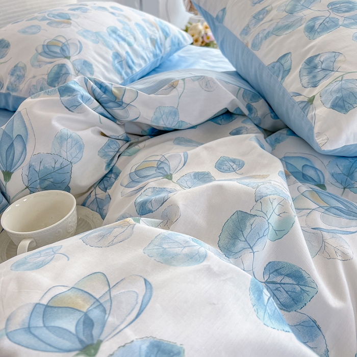 91家纺网 家纺一手货源 找家纺 （总）沐棉家居 2022新款全棉13370印花四件套直播爆款