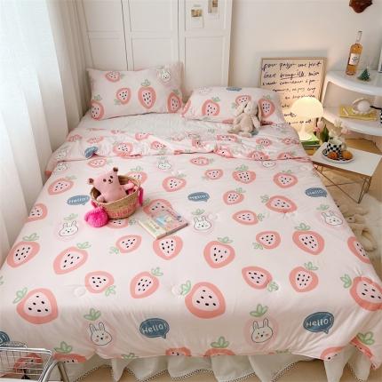 91家纺网 家纺一手货源 找家纺 (总)星期八 2022新款卡通针织棉夏被