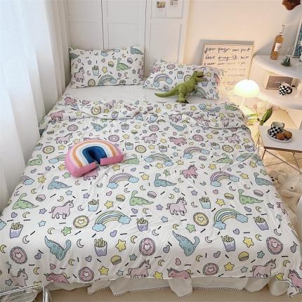 91家纺网 家纺一手货源 找家纺 (总)星期八 2022新款卡通针织棉夏被