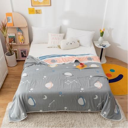 91家纺网 家纺一手货源 找家纺 （总）朴尔 2022年新款卡漫风格全棉六层纱毛巾被