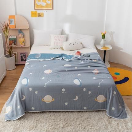 91家纺网 家纺一手货源 找家纺 （总）朴尔 2022年新款卡漫风格全棉六层纱毛巾被