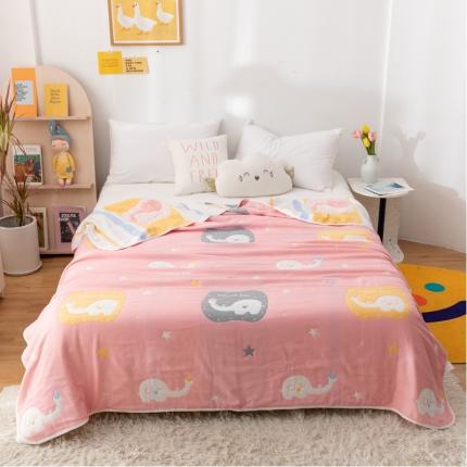 91家纺网 家纺一手货源 找家纺 （总）朴尔 2022年新款卡漫风格全棉六层纱毛巾被