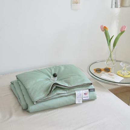 91家纺网 家纺一手货源 找家纺 巴宝路 2025新款玻尿酸冰冰被凉感夏被冰淇淋夏被 牛油果绿