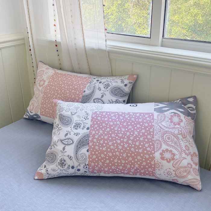 91家纺网 家纺一手货源 找家纺 琪格格 2022新款纯棉13372简约款四件套 春之歌