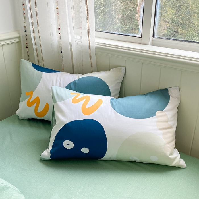 91家纺网 家纺一手货源 找家纺 琪格格 2022新款纯棉13372简约款四件套 悉尼