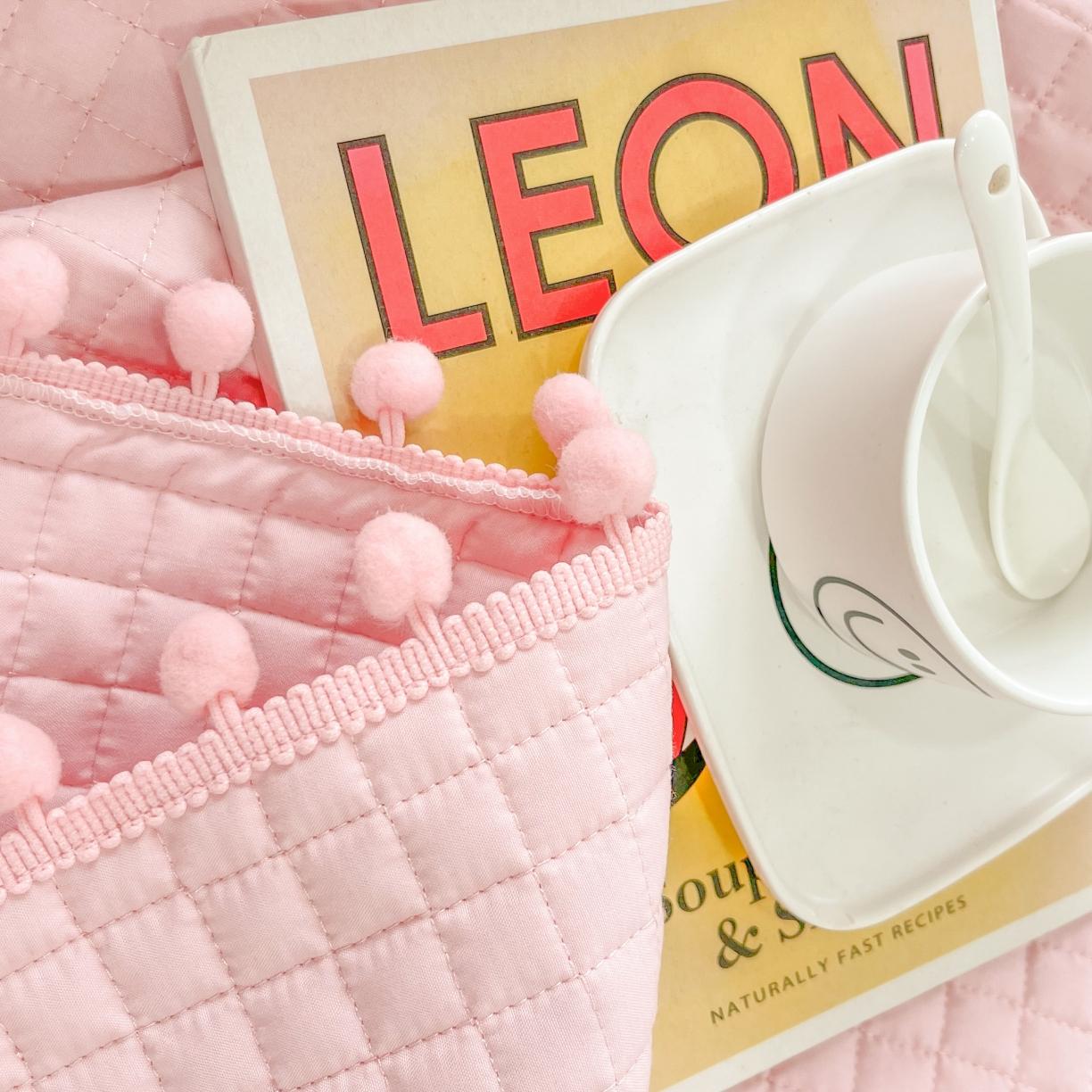 91家纺网 家纺一手货源 找家纺 乐卧 2026新款球球边水洗棉夏凉被-乐趣 软桃粉