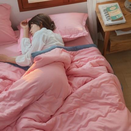 91家纺网 家纺一手货源 找家纺 U被家纺 2022新款皇冠大豆夏凉被【模特图】皇冠-白