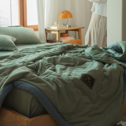 91家纺网 家纺一手货源 找家纺 U被家纺 2022新款皇冠大豆夏凉被【模特图】皇冠-白