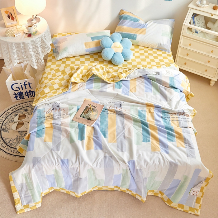 91家纺网 家纺一手货源 找家纺 vip被业 2022新款新疆全棉棉花夏被 跳动心弦