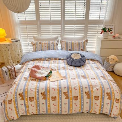 91家纺网 家纺一手货源 找家纺 （总）柚子2022新款40支13372全棉印花四件套