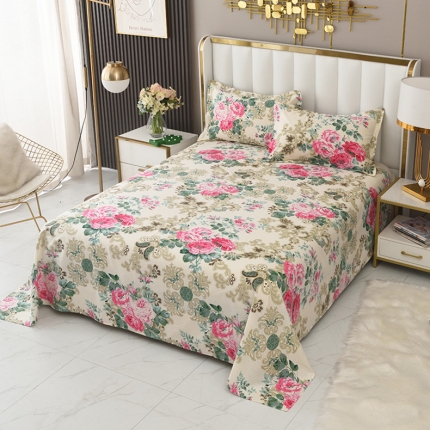 91家纺网 家纺一手货源 找家纺 （总）启优 12868 全棉单床单纯棉床单