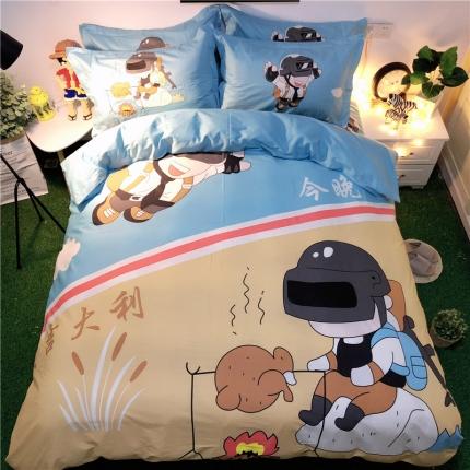 91家纺网 家纺一手货源 找家纺 （总）孩子王家纺 2023卡通系列四件套床单款