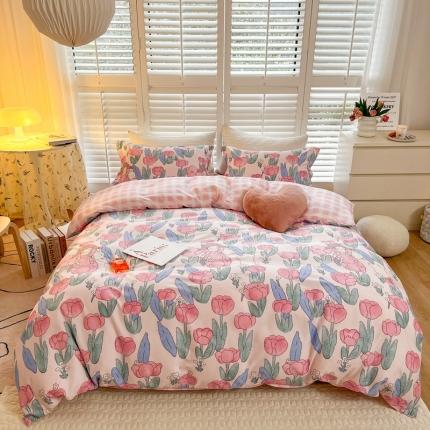 91家纺网 家纺一手货源 找家纺 （总）柚子2022新款40支13372全棉印花四件套