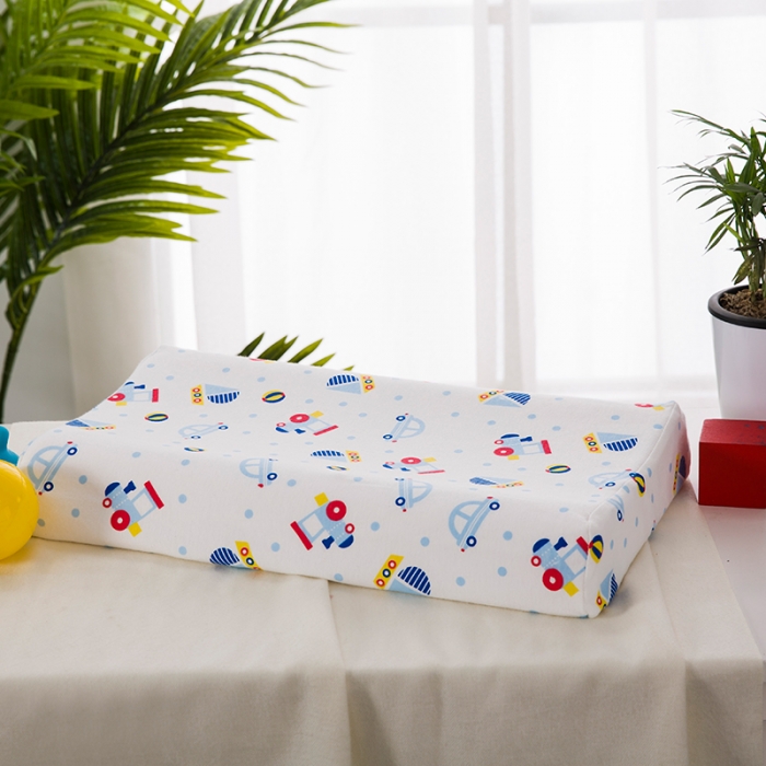 91家纺网 家纺一手货源 找家纺 微枕芯 2022新款儿童乳胶枕 汽车-45*27*5cm