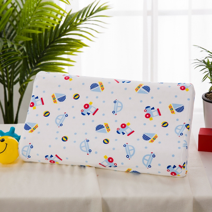 91家纺网 家纺一手货源 找家纺 微枕芯 2022新款儿童乳胶枕 汽车-45*27*5cm