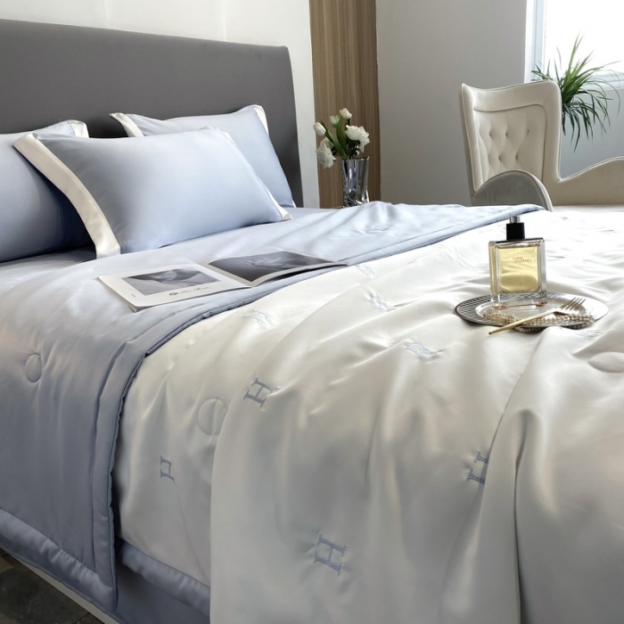 91家纺网 家纺一手货源 找家纺 （总）优悦生活馆 2022新款冰丝夏被四件套