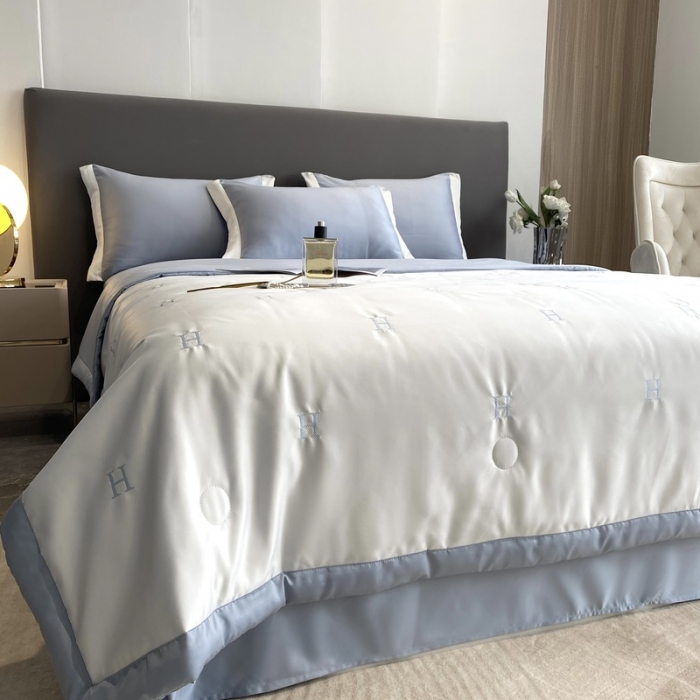 91家纺网 家纺一手货源 找家纺 （总）优悦生活馆 2022新款冰丝夏被四件套